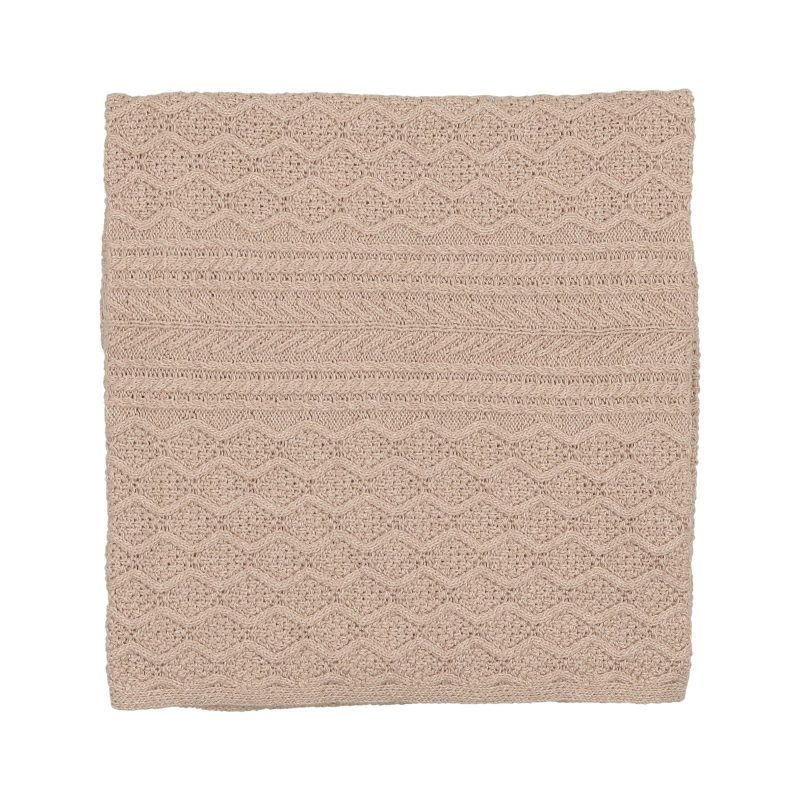 MARLEDMULTIKNITBLANKET SAND OneSize 40 FLAT